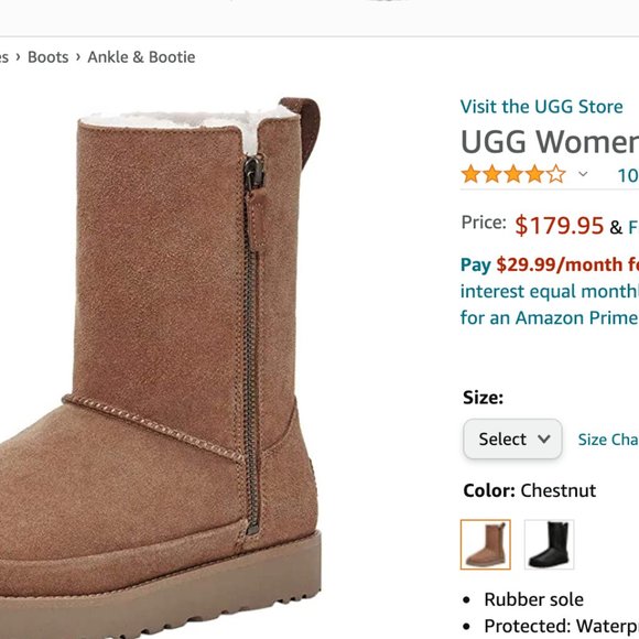 uggs with side zipper - Picture 7 of 7